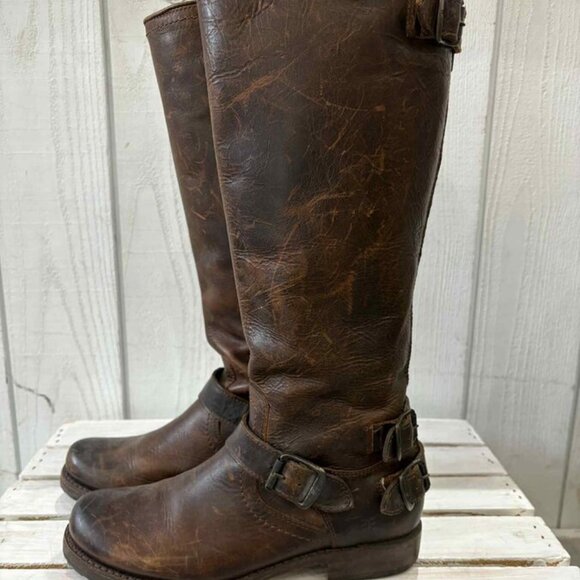 Frye Veronica Slouch Knee High Boots - Size 7 - Picture 2 of 11